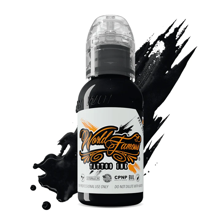 World Famous Pitch Black 30ml | PMU Pro Shop | Permanent Makeup Supplies